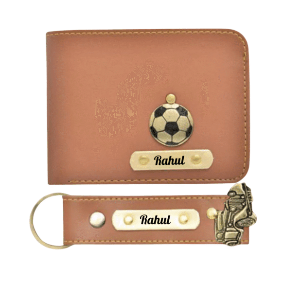 Custom Wallet & Keychain Set for Men – Personalized with Name & Charm | Gift for Him, Husband, Boyfriend (Faux) - Image 13