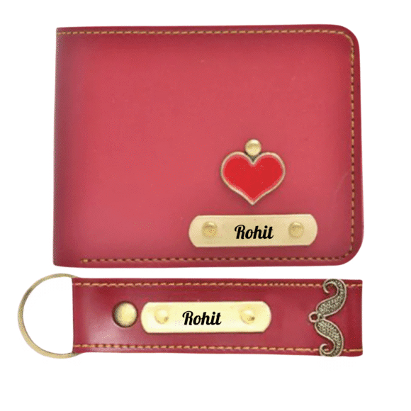 Custom Wallet & Keychain Set for Men – Personalized with Name & Charm | Gift for Him, Husband, Boyfriend (Faux) - Image 7