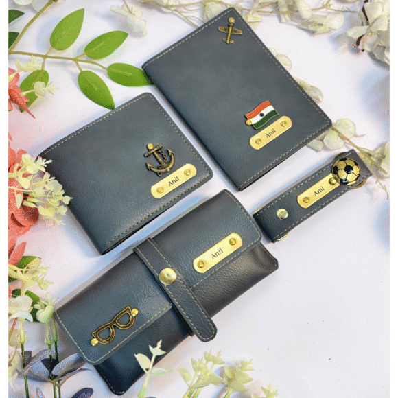 Personalised Leather Name Men’s Wallet, Keychain, Passport Cover & Eyewear Case (Nexon) - Image 15