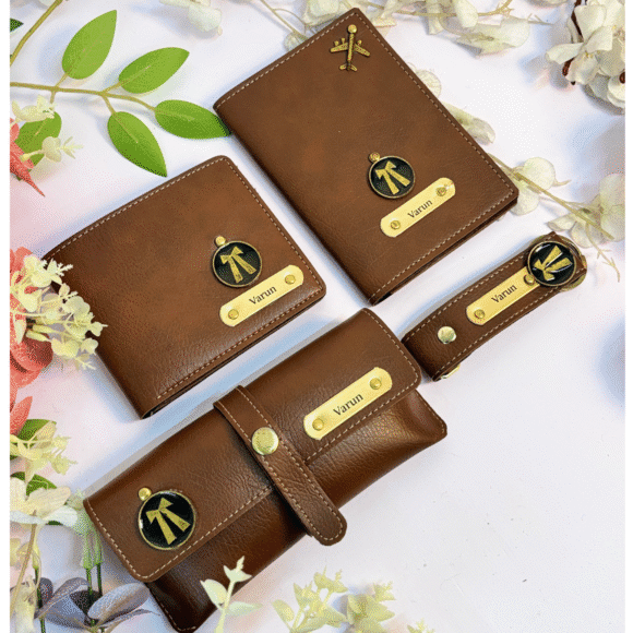 Personalised Leather Name Men’s Wallet, Keychain, Passport Cover & Eyewear Case (Nexon) - Image 7