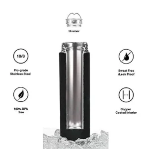 Personalized smart stainless steel vacuum flask with temperature sensor display, 500ml insulated water bottle, BPA-free and leakproof, ideal for gifting, office, gym, and travel use