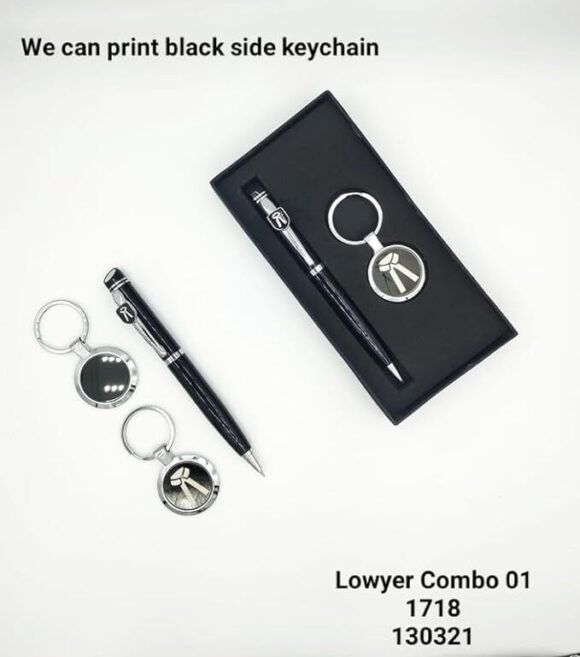 Personalized Gift Hamper For ADVOCATE – Wallet, Pen and Keychain - Image 2