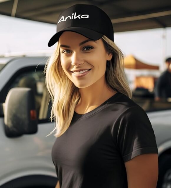 Customized unisex cotton cap with adjustable strap and full-color name print, one-size-fits-all personalized headwear for men, women, kids, ideal for events, sports, travel, and gifting