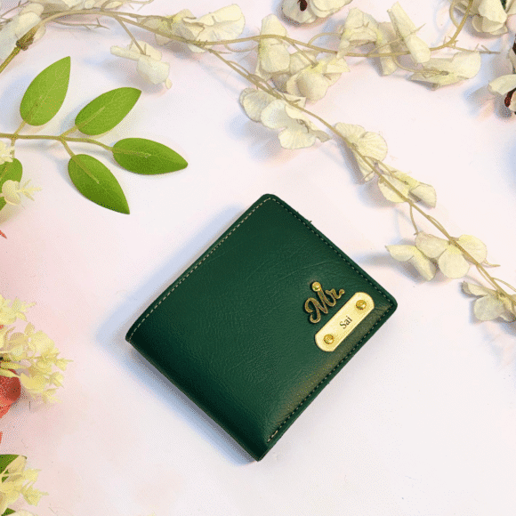 Personalized Wallet for Men – Slim Stylish Leather Purse with Name & Charm | Gift for Him (Nexon)