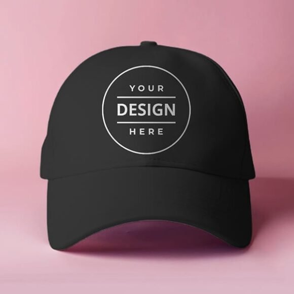 Customized unisex cotton cap with adjustable strap and full-color name print, one-size-fits-all personalized headwear for men, women, kids, ideal for events, sports, travel, and gifting