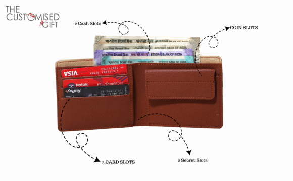 Personalized Wallet for Men – Slim Stylish Leather Purse with Name & Charm | Gift for Him (IMP) - Image 4