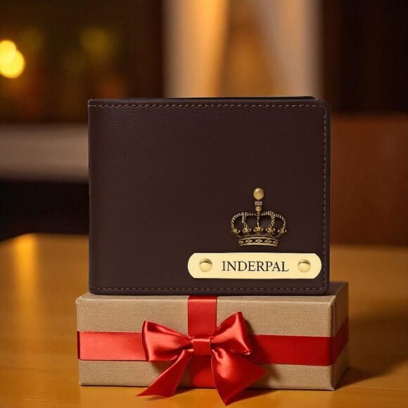 Personalized Wallet for Men – Slim Stylish Leather Purse with Name & Charm | Gift for Him (IMP) - Image 2