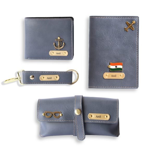 Personalised Leather Name Men’s Wallet, Keychain, Passport Cover & Eyewear Case (Nexon) - Image 14