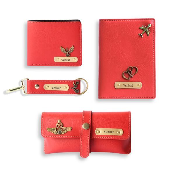 Personalised Leather Name Men’s Wallet, Keychain, Passport Cover & Eyewear Case (Nexon) - Image 27
