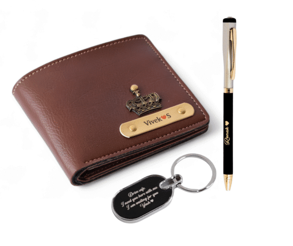 Customised Combo For Men’s Wallet, Pen and Keychain - Image 5