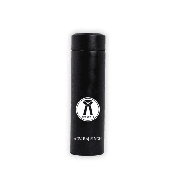 Personalized smart vacuum flask with digital temperature display, 500ml stainless steel