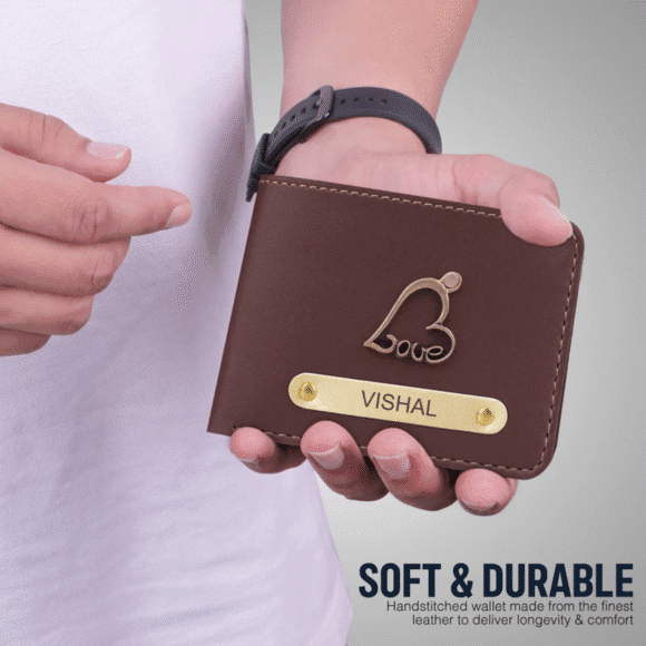 Personalized Wallet for Men – Slim Stylish Leather Purse with Name & Charm | Gift for Him (Faux) - Image 30