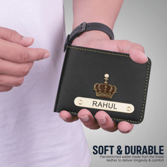 Personalized Wallet for Men – Slim Stylish Leather Purse with Name & Charm | Gift for Him (Faux) - Image 27