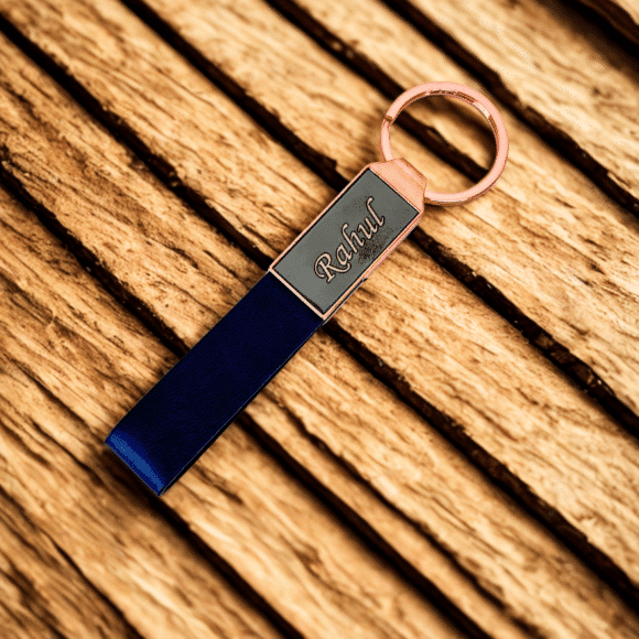 “Luxury matte black and rose gold pen and keychain gift set in premium grey presentation box – elegant gift for professionals or corporate use.”