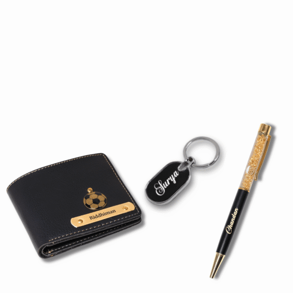 Customised Combo For Men’s Wallet, Pen and Keychain - Image 2