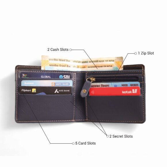 Personalized Wallet for Men – Slim Stylish Leather Purse with Name & Charm | Gift for Him (Nexon) - Image 22
