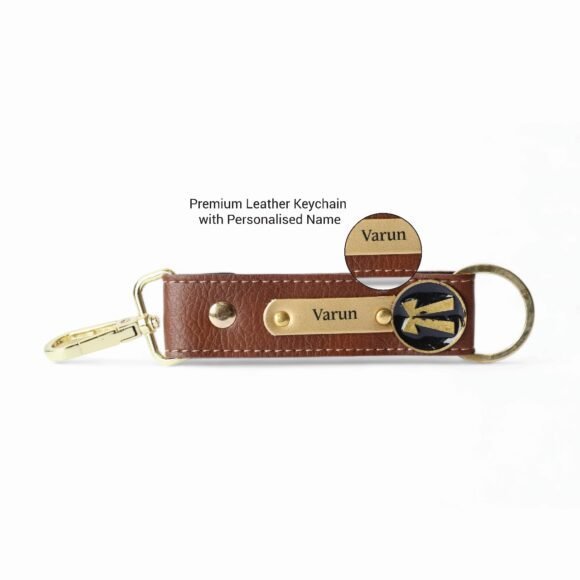 Personalised Leather Name Men’s Wallet, Keychain, Passport Cover & Eyewear Case (Nexon) - Image 9