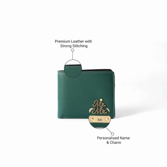 Personalized Wallet for Men – Slim Stylish Leather Purse with Name & Charm | Gift for Him (Nexon) - Image 8