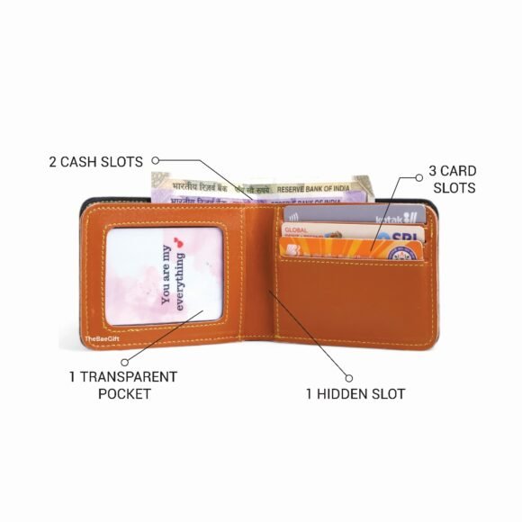 Personalized Wallet for Men – Slim Stylish Leather Purse with Name & Charm | Gift for Him (Faux) - Image 21