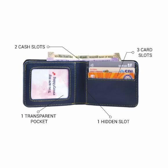 Personalized Wallet for Men – Slim Stylish Leather Purse with Name & Charm | Gift for Him (Faux) - Image 20