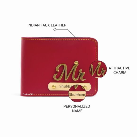 Personalized Wallet for Men – Slim Stylish Leather Purse with Name & Charm | Gift for Him (Faux) - Image 18
