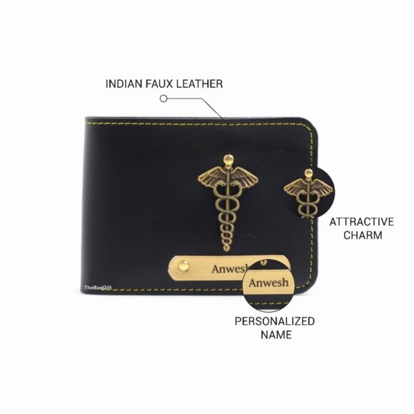Personalized Wallet for Men – Slim Stylish Leather Purse with Name & Charm | Gift for Him (Faux) - Image 17