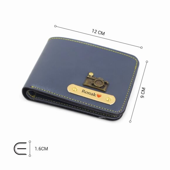 Personalized Wallet for Men – Slim Stylish Leather Purse with Name & Charm | Gift for Him (Faux) - Image 8