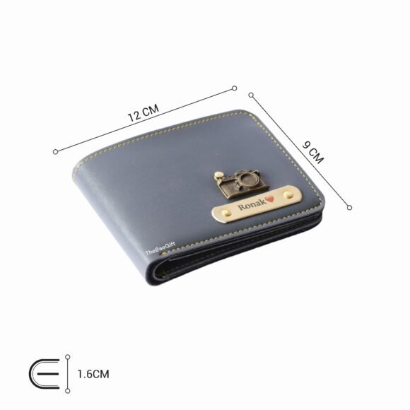 Personalized Wallet for Men – Slim Stylish Leather Purse with Name & Charm | Gift for Him (Faux) - Image 5