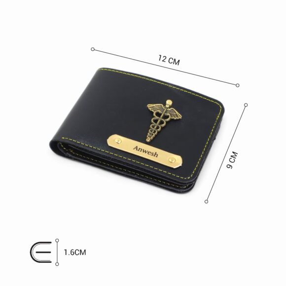 Personalized Wallet for Men – Slim Stylish Leather Purse with Name & Charm | Gift for Him (Faux) - Image 2