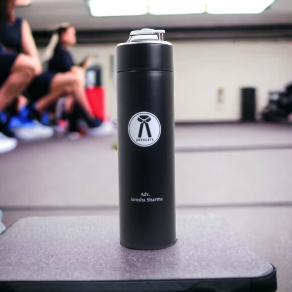 Personalized smart vacuum flask with digital temperature display, 500ml stainless steel