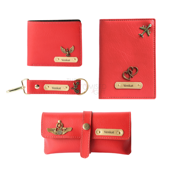 Personalised Leather Name Men’s Wallet, Keychain, Passport Cover & Eyewear Case (Nexon) - Image 14
