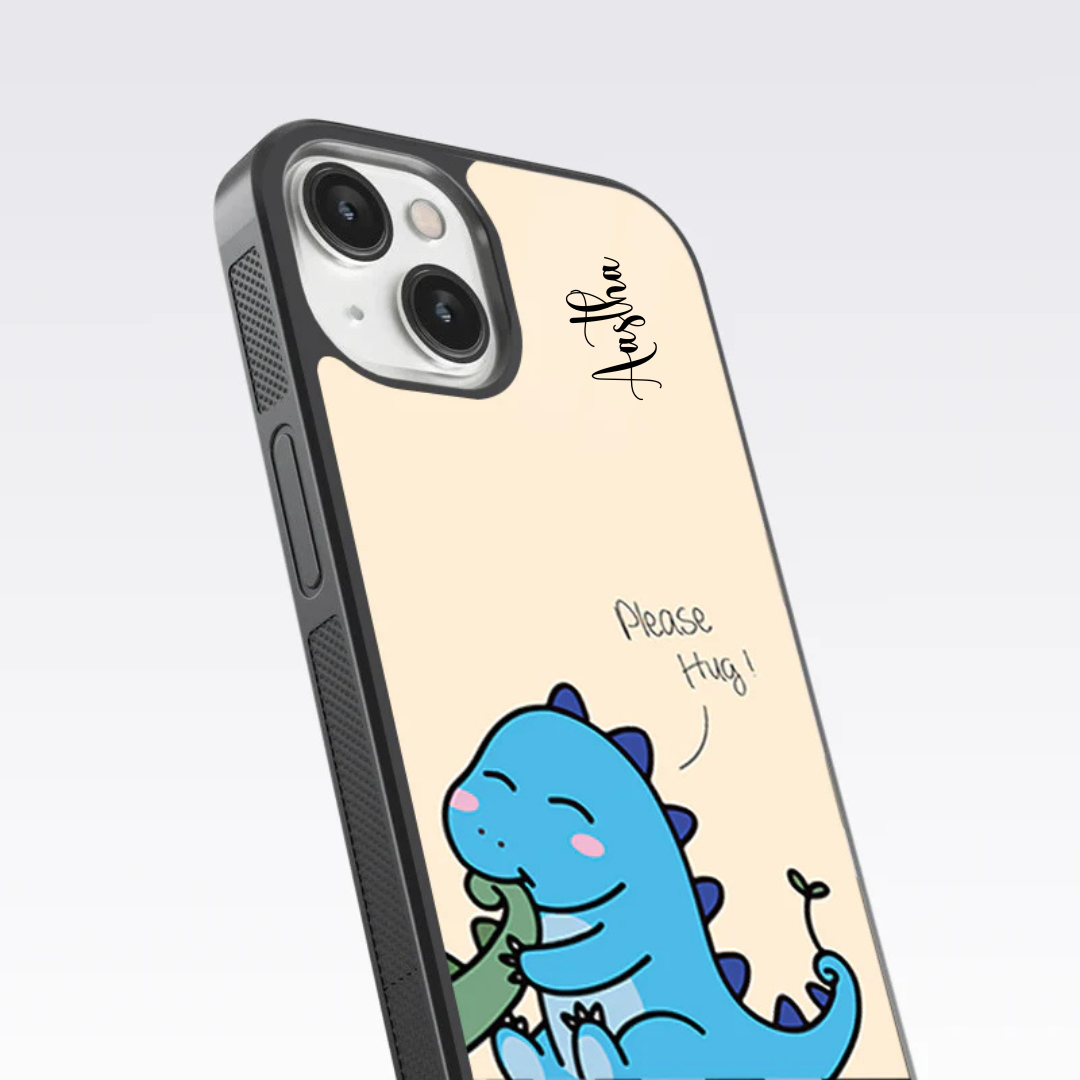 Dragon Hug Me Couple Glass Case - Image 3