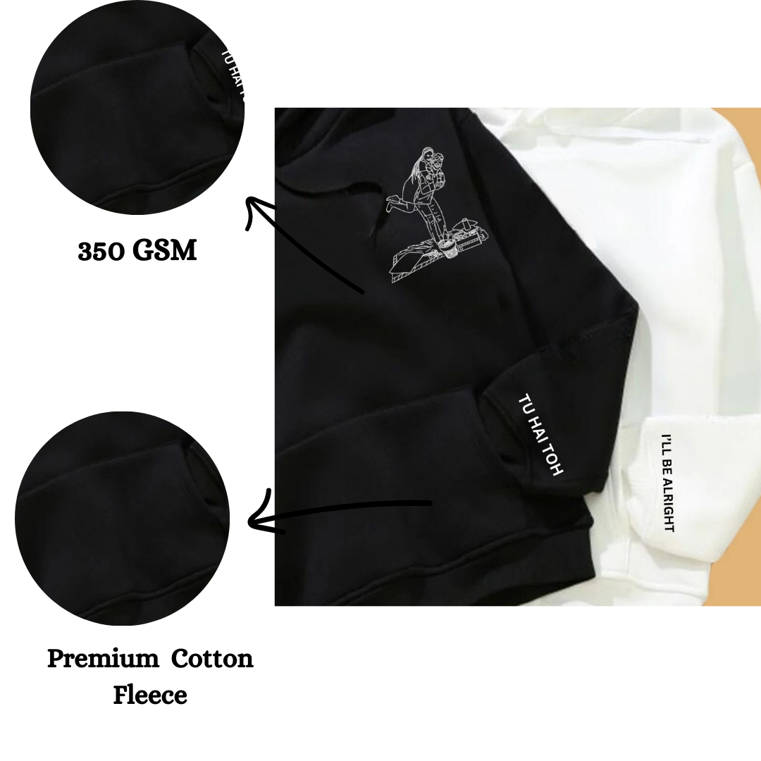 Line ART & Quote Hoodie (Couple) - Image 3